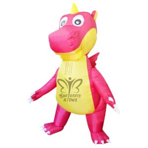 Dinosaur Cartoon Character Walking