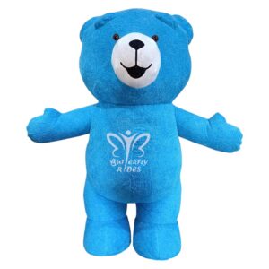 Inflatable Furr Mascot Teddy Bear Blue