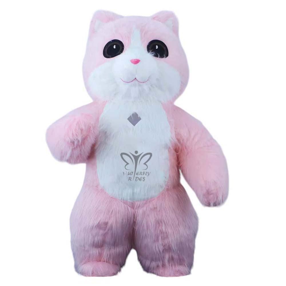Inflatable Furr mascot cat`