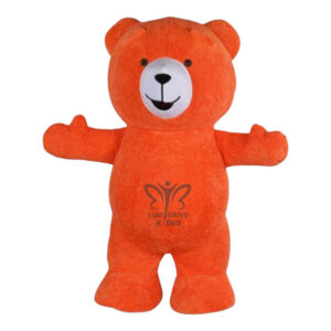 Furr Mascot Teddy Bear Orange