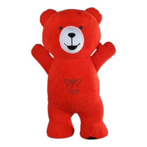 Furr Mascot Teddy Bear Red