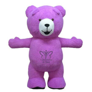 Furr Mascot Teddy Bear Purple
