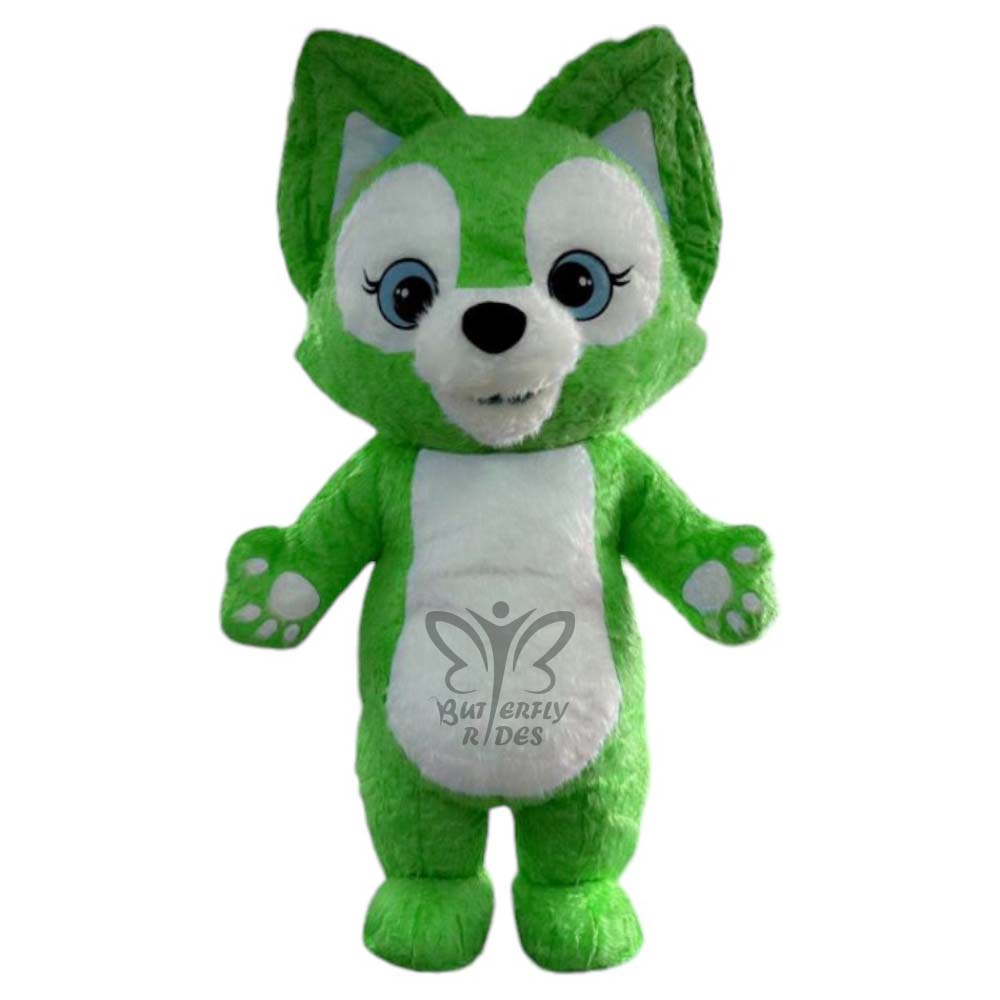inflatable furr mascot costume fox
