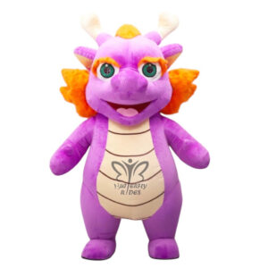 Dragon Inflatable Fur Mascot Costume
